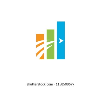Business Finance professional logo template vector icon