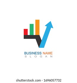 Business Finance professional logo template vector icon