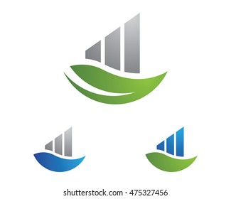 Business Finance professional logo template vector icon