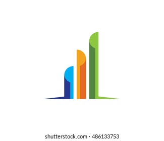 Business Finance professional logo template vector icon