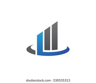 Business Finance professional logo template vector icon