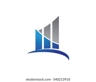 Business Finance professional logo template vector icon