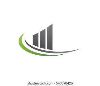 Business Finance professional logo template vector icon