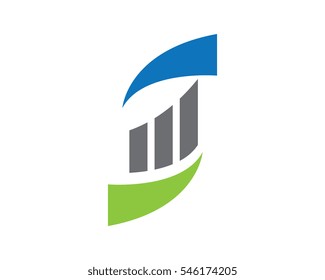 Business Finance professional logo template vector icon