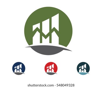 Business Finance professional logo template vector icon
