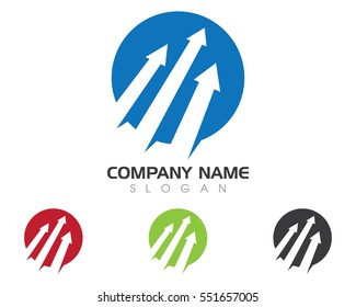Business Finance professional logo template vector icon
