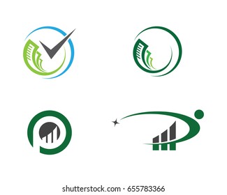 Business Finance professional logo template vector icon