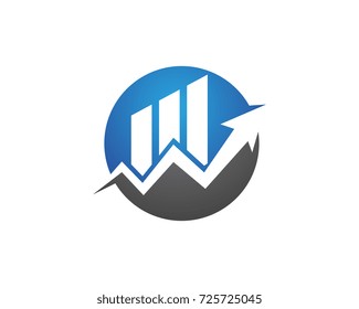 Business Finance professional logo template vector icon