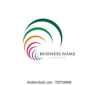 Business Finance professional logo template vector icon