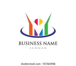 Business Finance professional logo template vector icon
