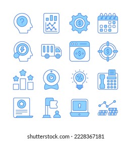 Business and Finance Related Vector Icon. mobile apps, interface design: business, finance