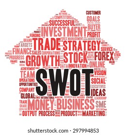 Business & finance related word cloud background