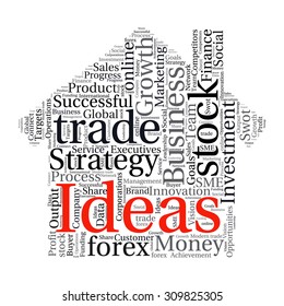 Business & finance related word cloud background