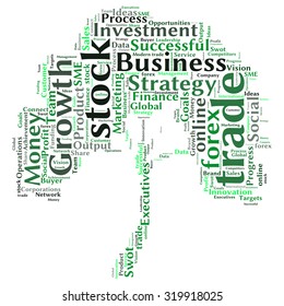 Business & finance related word cloud background 