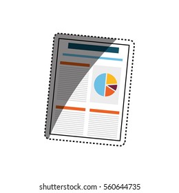 Business finance report icon vector illustration graphic design
