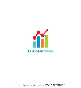 Business finance stock chart company logo