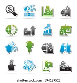 Business and Finance Strategies  Icons  - vector icon set