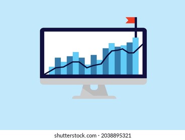 Business finance technology and investment concept.success concept.
