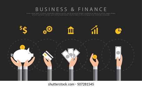 business and finance vector background