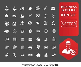 Business And Finance Vector Icon Set