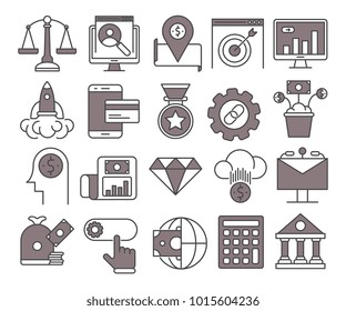 Business and Finance vector icons