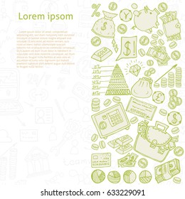 Business Finance Vector template for your text 