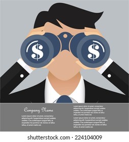 Business and finance vision concept