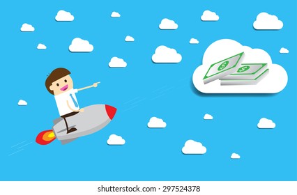 Business and finance vision concept. Business Goals. winner. finish. win. flat design. track. Success. goal. Target. rocket. Bulb Ideas.Business and finance vision concept. 