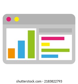 Concepto comercial, financiero, analítico. Análisis de datos empresariales. Concepto Seo. Ilustración vectorial. imagen de stock.