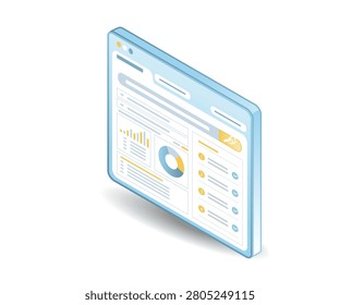 business Financial Analytics Dashboard Concept