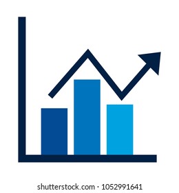 business financial bar graph chart diagram growth profit