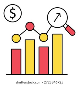 Business Financial Forecasting and Data Analytics Icon