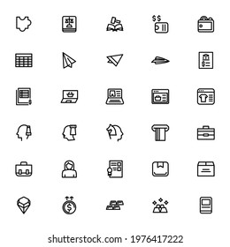 business and financial icon or logo isolated sign symbol vector illustration - Collection of high quality black style vector icons
