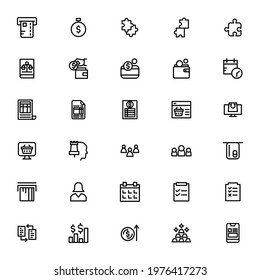 business and financial icon or logo isolated sign symbol vector illustration - Collection of high quality black style vector icons
