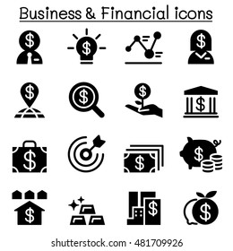 Business And Financial Icon Set