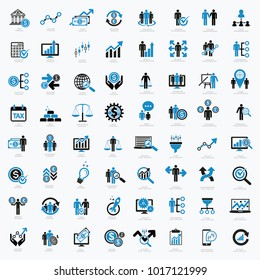 Business and financial icon set design