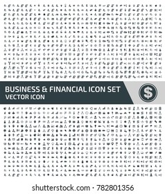 Business and financial icon set design