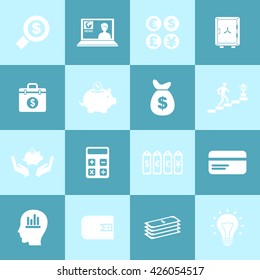 Business & Financial Icon Set. Eps-10.