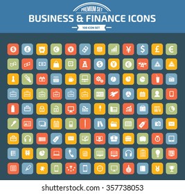 Business and financial icon set,vector