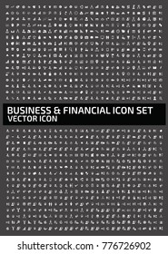 Business and financial icon set,vector