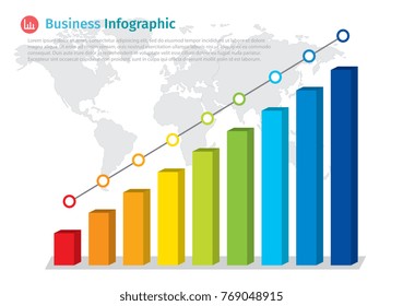 Business, Financial, infographics, Accounting, Trading, Statistics Investment Analytic and marketing bar graph, illustration vector