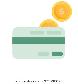 Business financial investment. Credit card, money green dollars, cashier's check paper. Realistic 3d design in cartoon style. Creative concept Trade cash back. Shopping time. Vector illustration