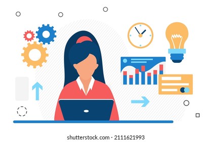 Business financial key performance indicators evolution analysis. Risk management improvement strategy