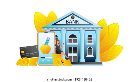 Business, financial, marketing, education, distribution e learning payment Save money technology processing