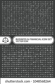 Business and financial vector icon set