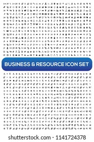 Business and financial vector icon set