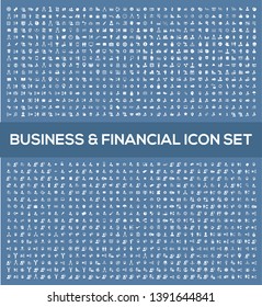 Business and financial vector icon set