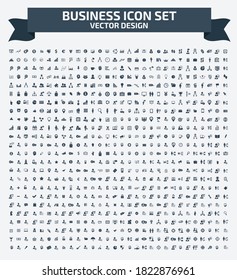 Business and financial vector icon set