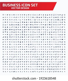 Business and financial vector icon set