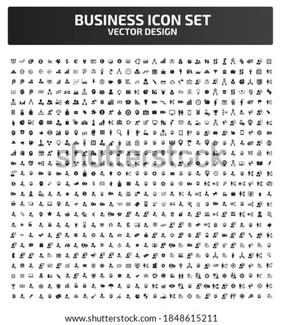 Business and financial vector icon set